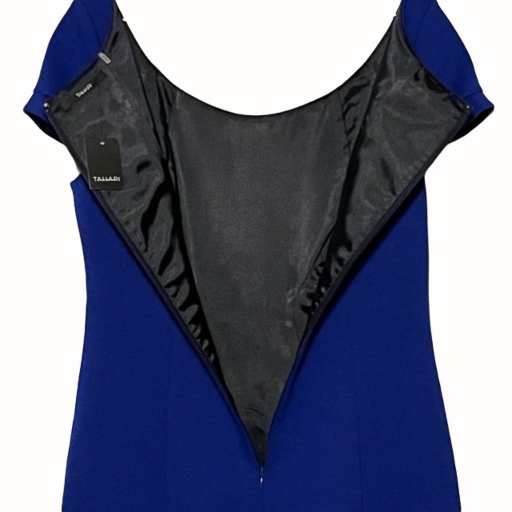 TAHARI Ultraviolet (Cobalt Blue) Talisa Dress NWT - Picture 9 of 12